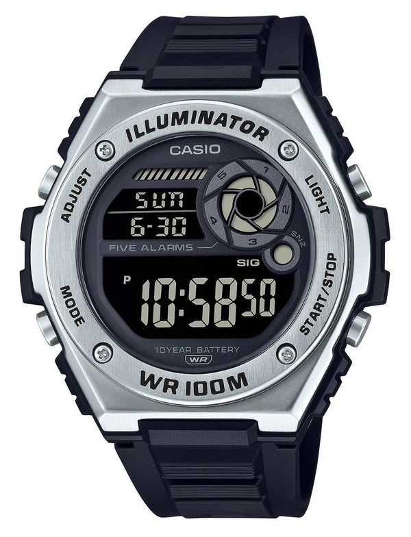 Casio Youth Digital Resin Strap MWD-100H-1B MWD100H-1B 100M Men's Watch