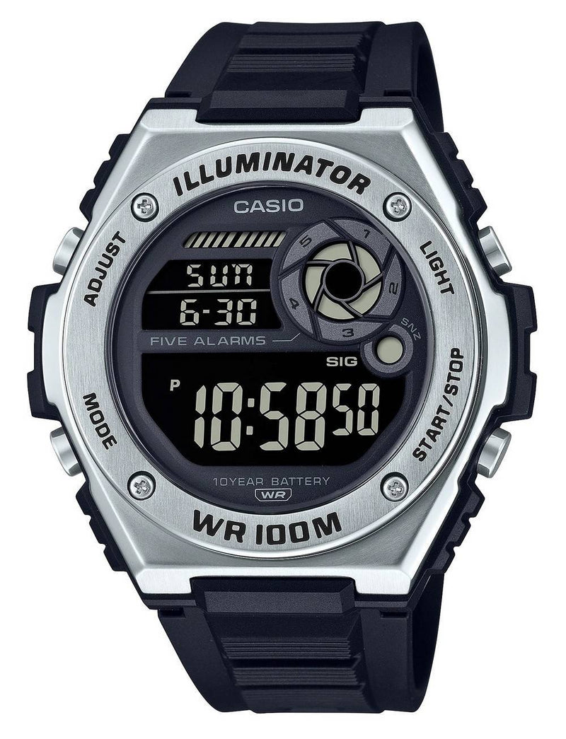 Casio Youth Digital Resin Strap MWD-100H-1B MWD100H-1B 100M Men's Watch
