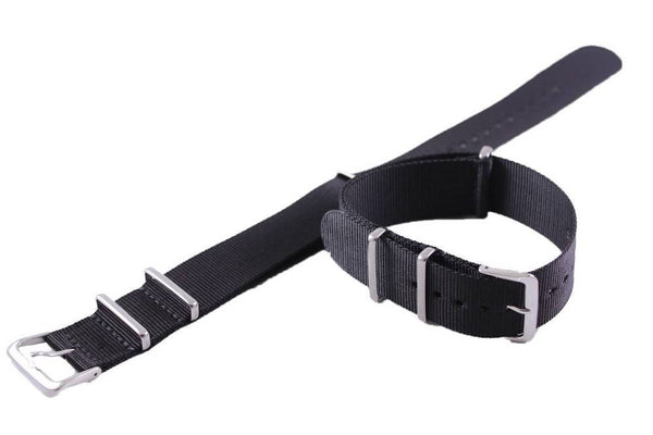 Ratio Black Nato Watch Strap 22mm