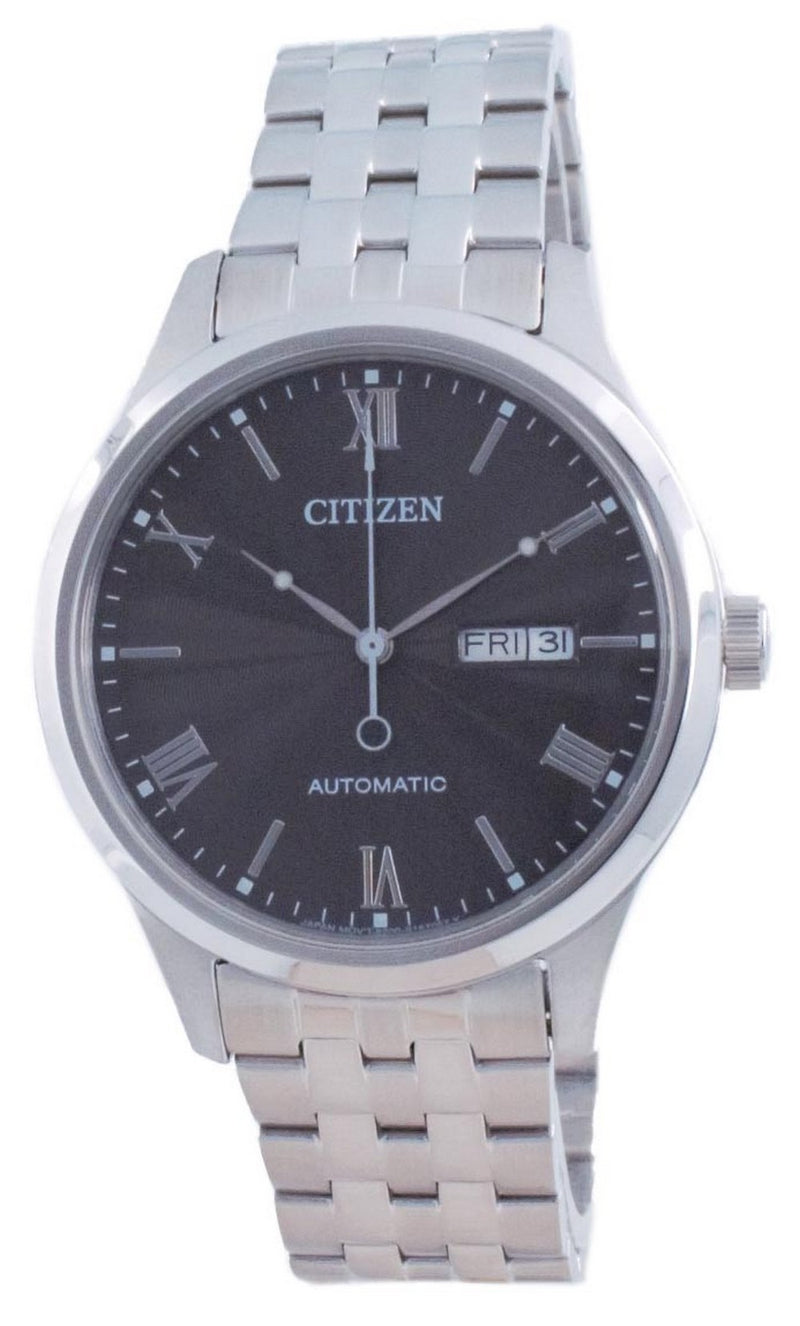 Citizen Mechanical Black Dial Stainless Steel NH7501-85H Men's Watch