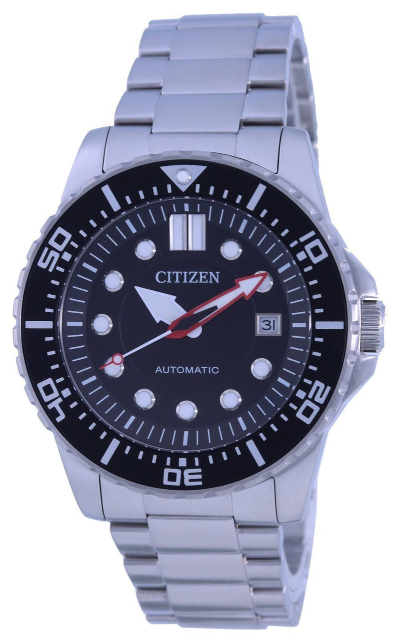 Citizen Black Dial Stainless Steel Automatic NJ0120-81E 100M Men's Watch