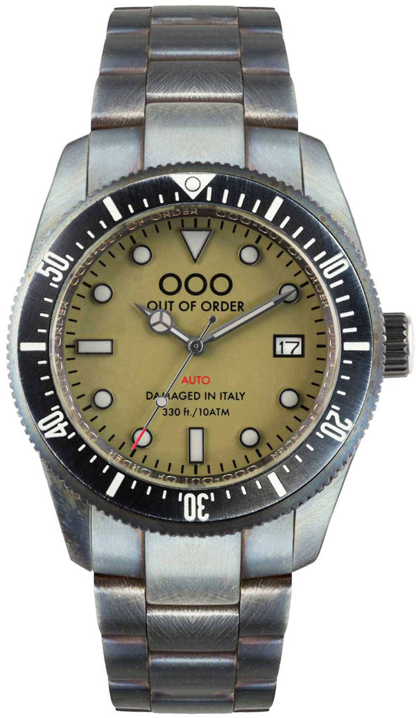 Out Of Order Green Auto 2.0 Superluminova C3 Dial Automatic OOO.001-16.2.VE 100M Men's Watch