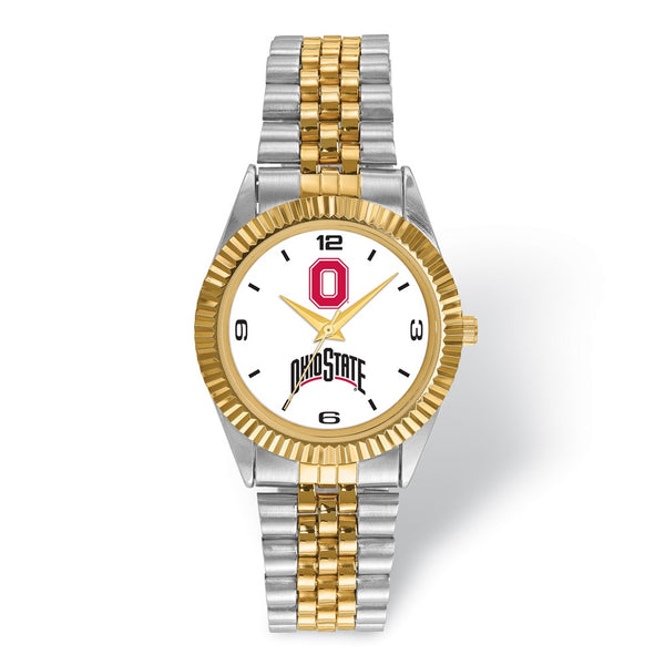 LogoArt Ohio State University Pro Two-tone Gents Watch