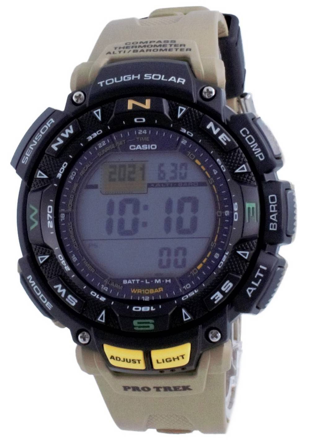 Casio Protrek Tough Solar Digital Compass PRG-240-5 PRG240-5 100M