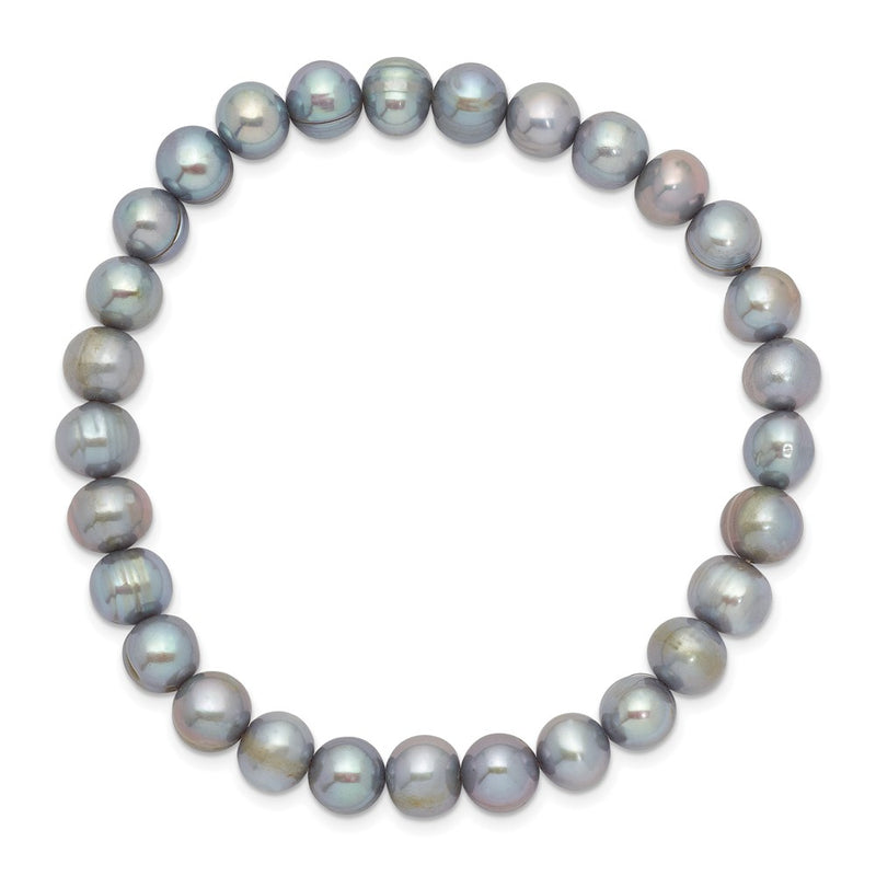 6-7mm Grey Freshwater Cultured Pearl Stretch Bracelet