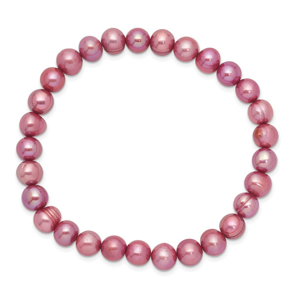 6-7mm Rose Freshwater Cultured Pearl Stretch Bracelet