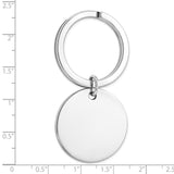 Sterling Silver Rhodium-plated Key Ring