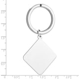 Sterling Silver Rhodium-plated Key Chain