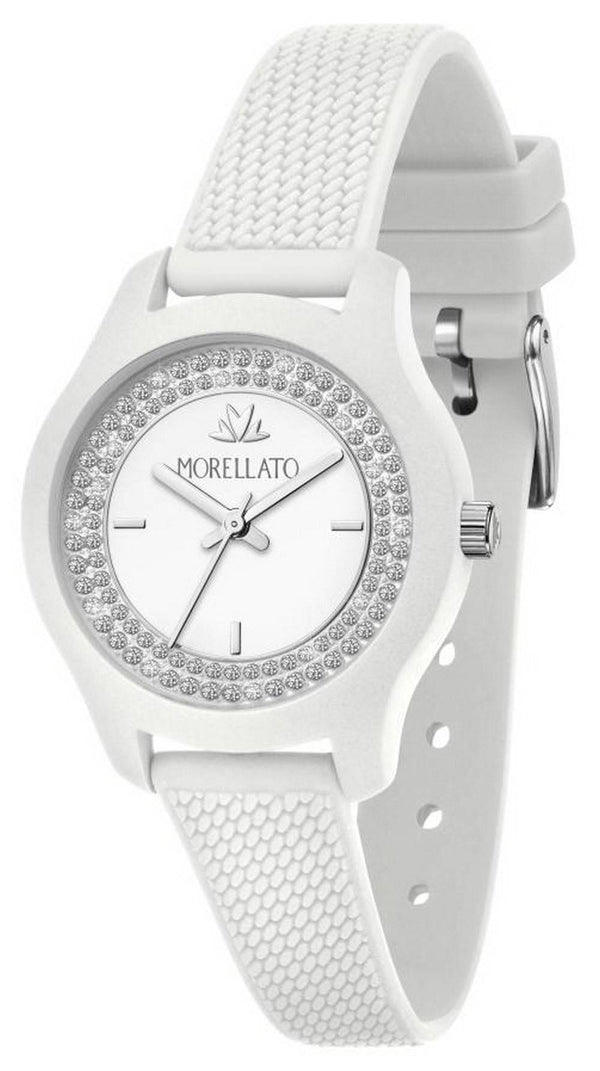 Morellato Soft White Dial Plastic Strap Quartz R0151163508 Women's Watch