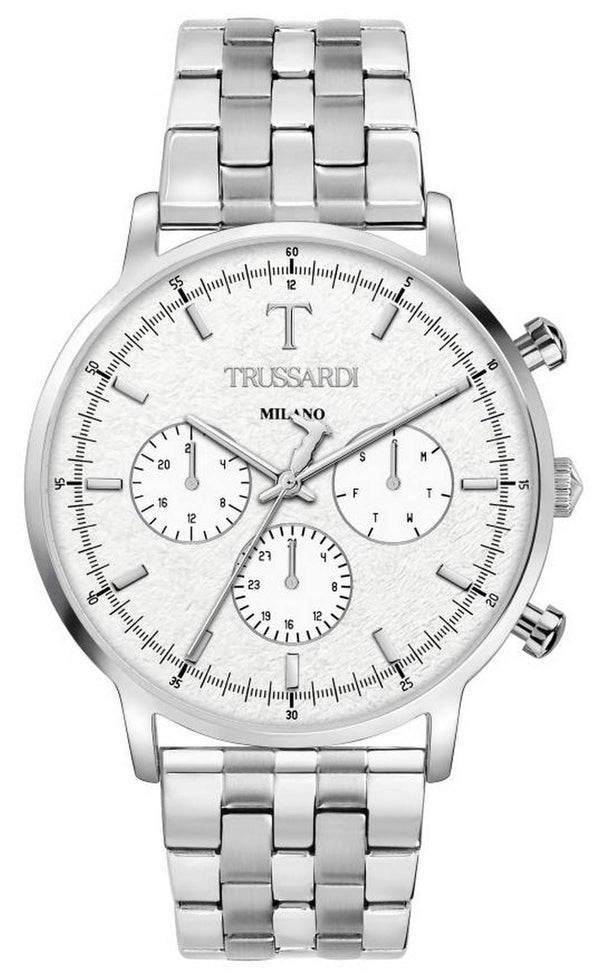 Trussardi T-Gentleman Silver Dial Stainless Steel Quartz R2453135005 Men's Watch