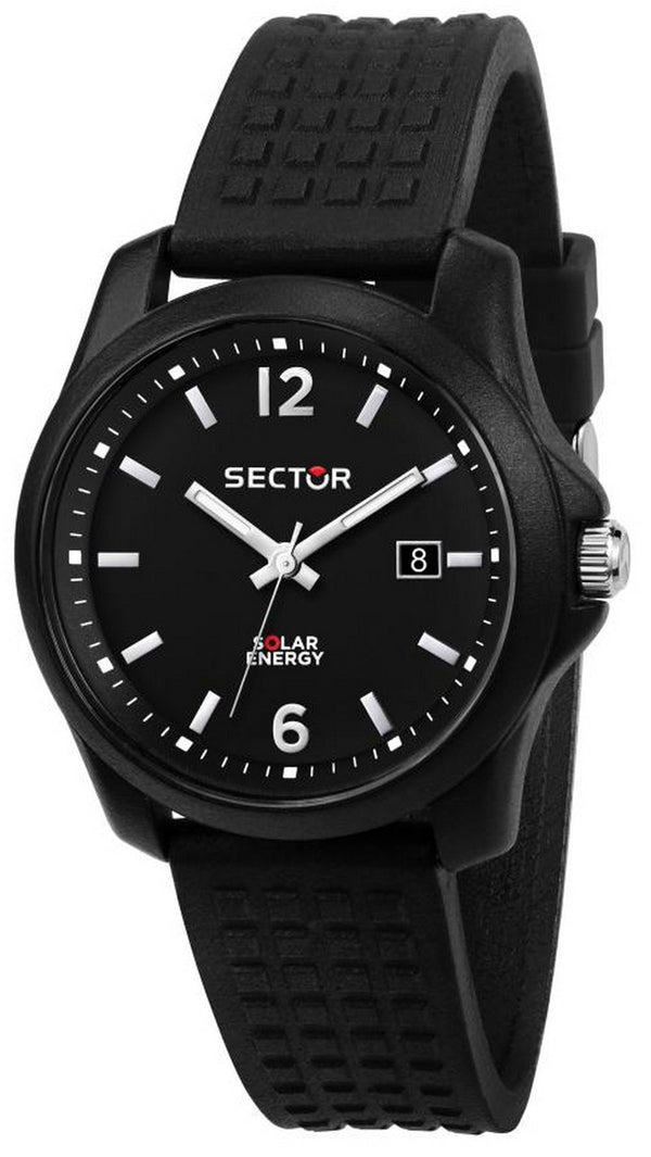 Sector 16.5 Black Dial Silicon Strap Quartz R3251165001 Men's Watch
