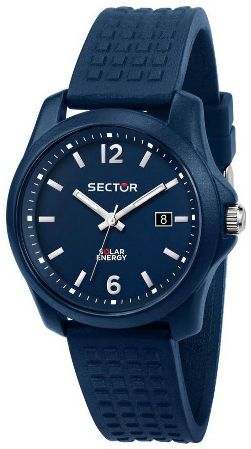 Sector 16.5 Blue Sunray Silicon Strap Quartz R3251165002 Men's Watch