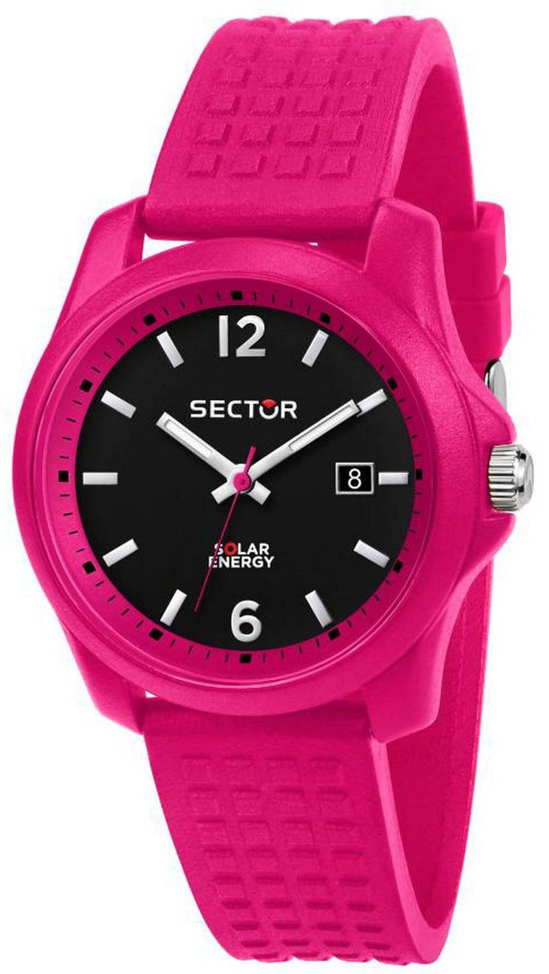 Sector 16.5 Black Dial Silicon Strap Quartz R3251165501 Women's Watch