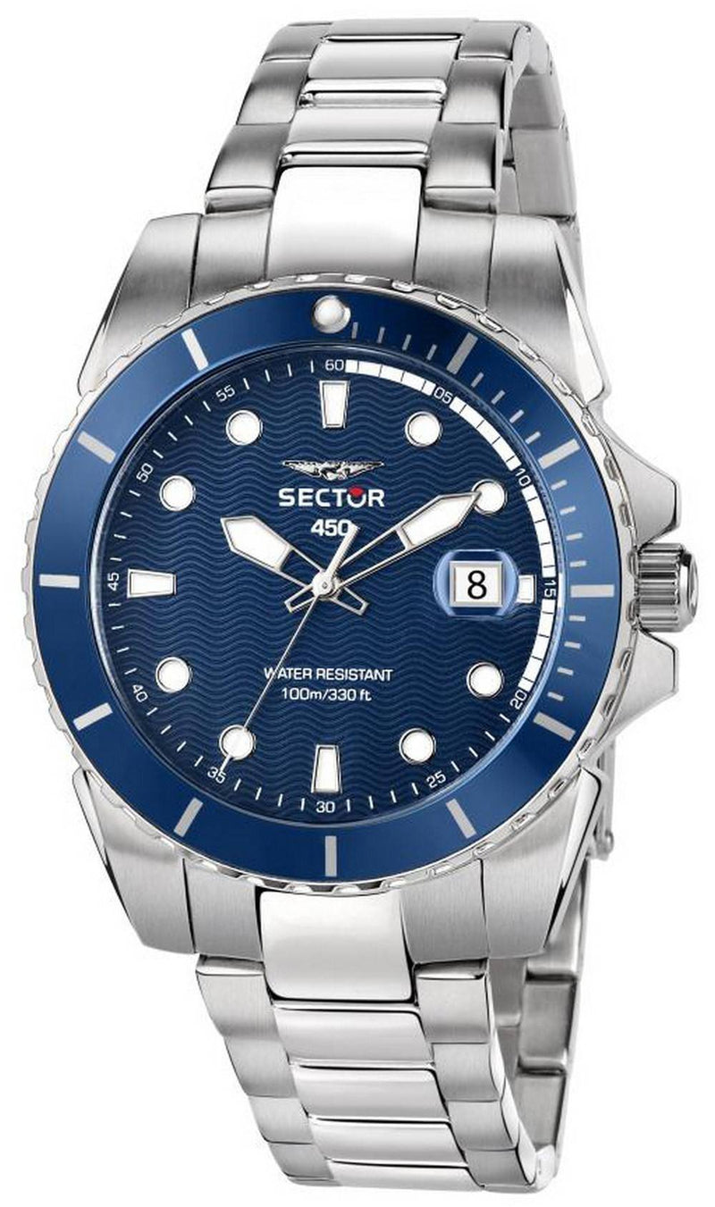 Sector 450 Blue Matt Dial Stainless Steel Quartz R3253276003 100M Men's Watch