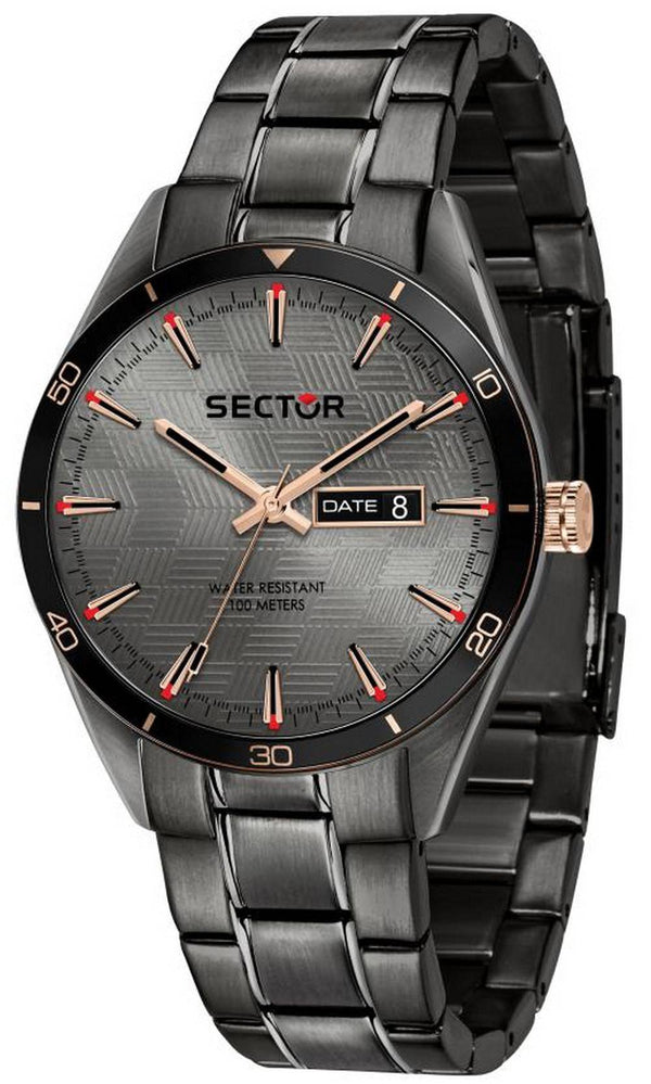 Sector 770 Sunray Gun Dial Stainless Steel Quartz R3253516001 100M Men's Watch