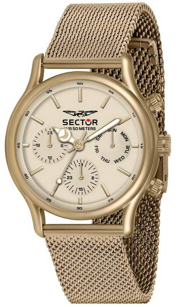 Sector 660 Beige Dial Gold Tone Stainless Steel Quartz R3253517015 Men's Watch