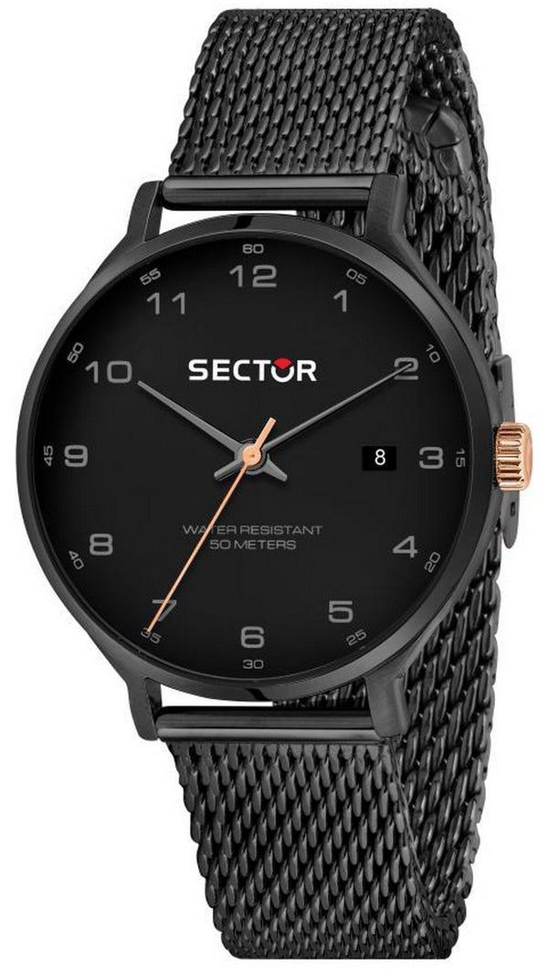 Sector 370 Black With Sandblast Dial Quartz R3253522005 Men's Watch