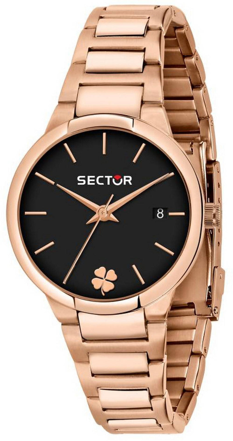 Sector 665 Black Dial Rose Gold Tone Stainless Steel Quartz R3253524503 Women's Watch