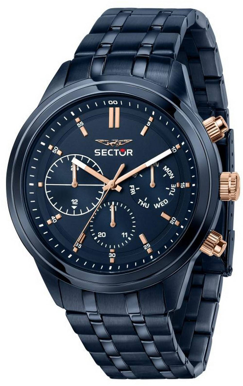 Sector 670 Blue Sunray Dial Stainless Steel Quartz R3253540005 Men's Watch