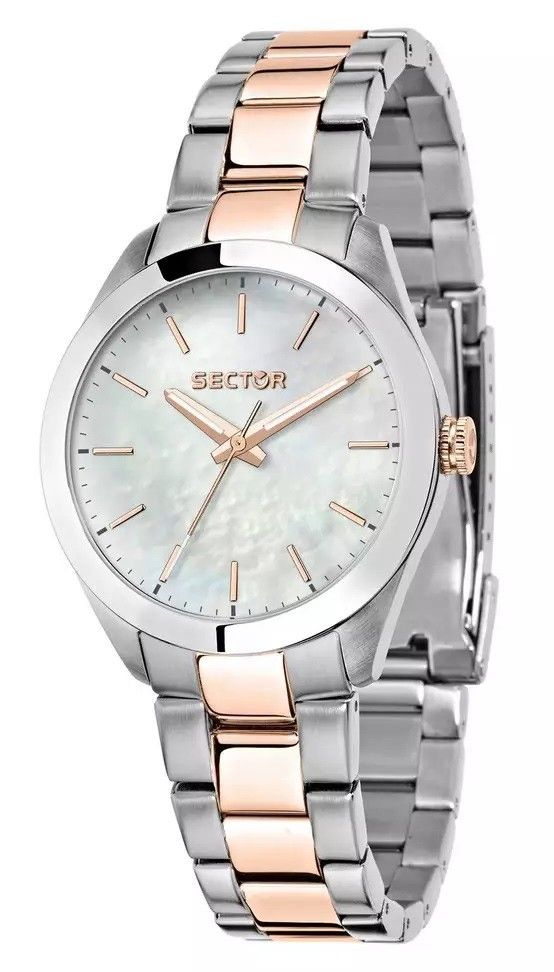 Sector 220 Just Time Two Tone Stainless Steel Mother Of Pearl Dial Quartz R3253588520 Women's Watch