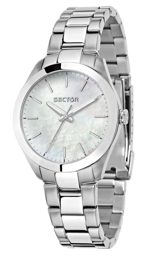 Sector 220 Just Time Stainless Steel Mother Of Pearl Dial Quartz R3253588522 Women's Watch