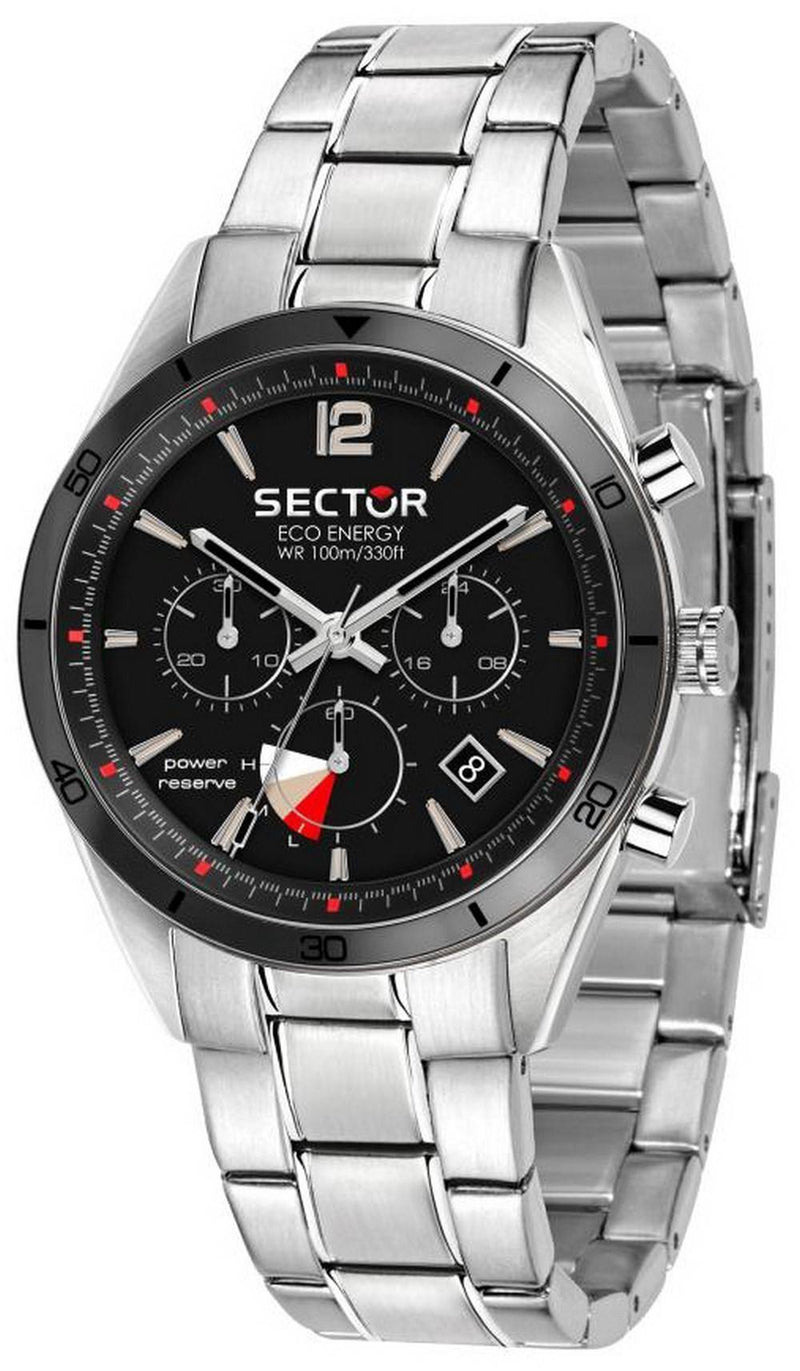 Sector 770 Chronograph Black Dial Stainless Steel Quartz R3273616008 100M Men's Watch