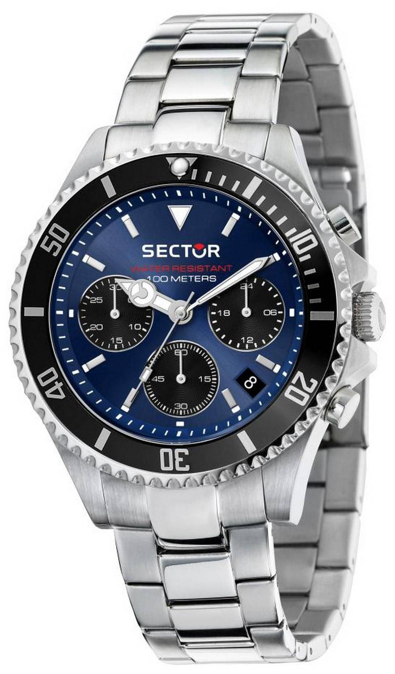 Sector 230 Chronograph Blue Dial Stainless Steel Quartz R3273661027 100M Men's Watch