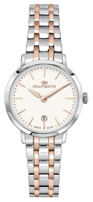 Philip Watch Swiss Made Audrey Stainless Steel White Dial Quartz R8253150510 Women's Watch