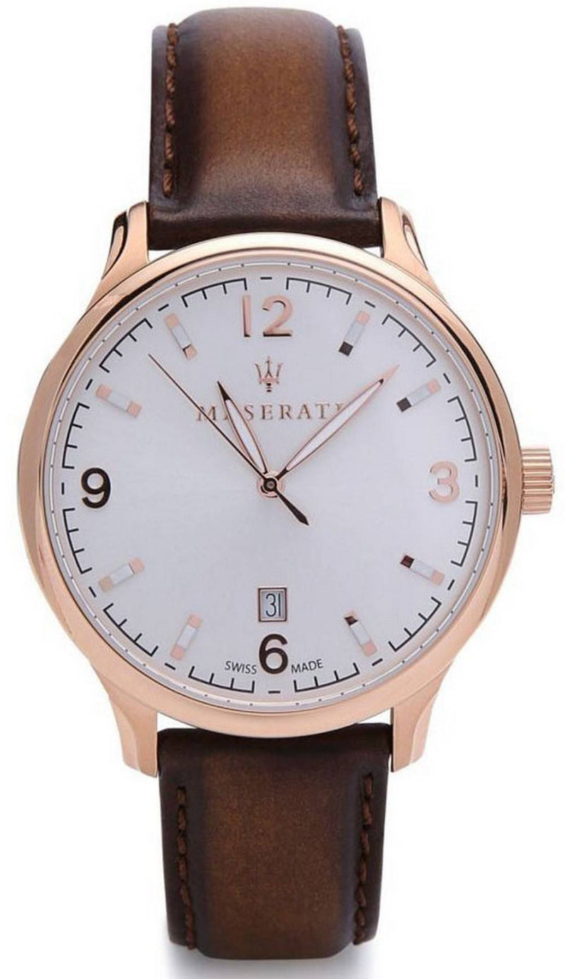 Maserati Attrazione White Dial Quartz R8851126002 100M Men's Watch