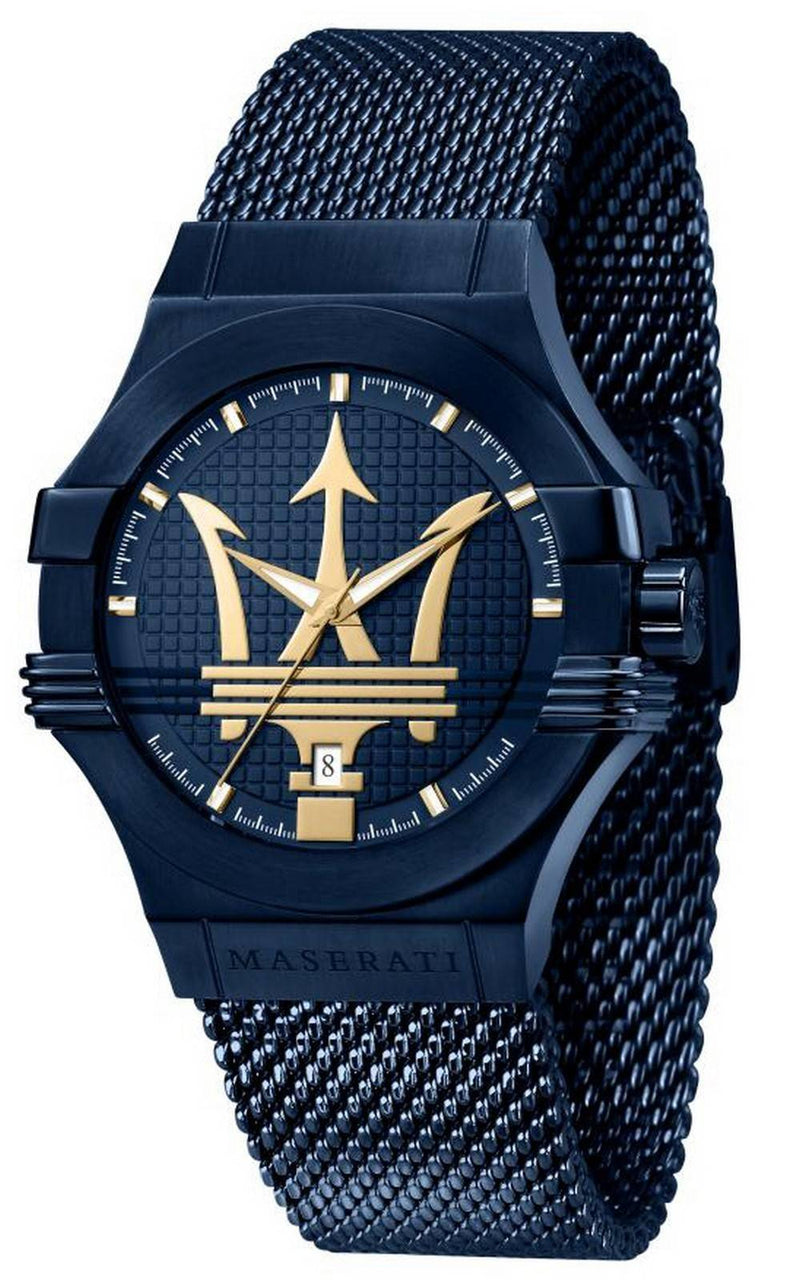Maserati Blue Edition Blue Dial Stainless Steel Quartz R8853108008 100M Men's Watch