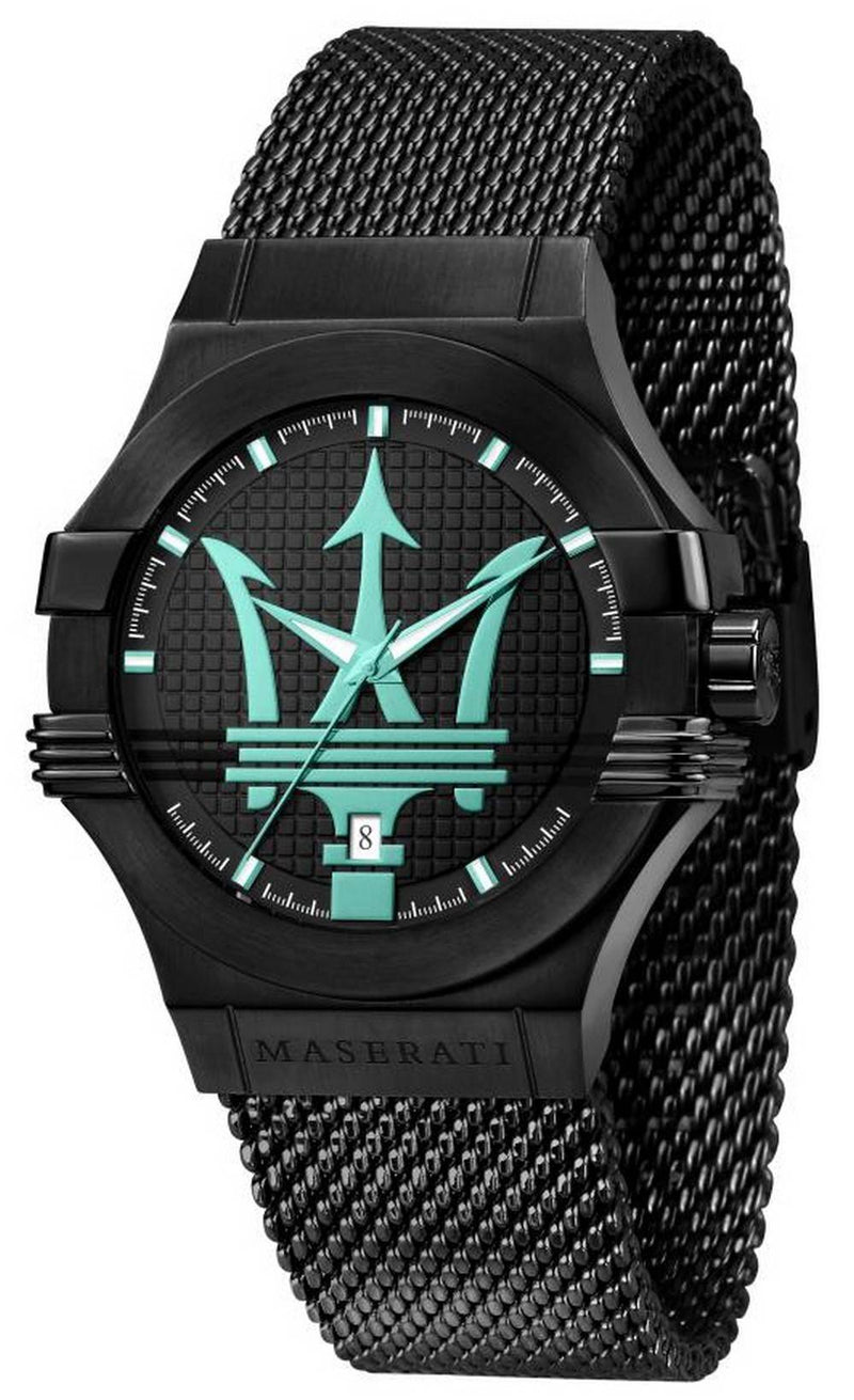 Maserati Aqua Edition Black Dial Stainless Steel Quartz R8853144002 100M Men's Watch