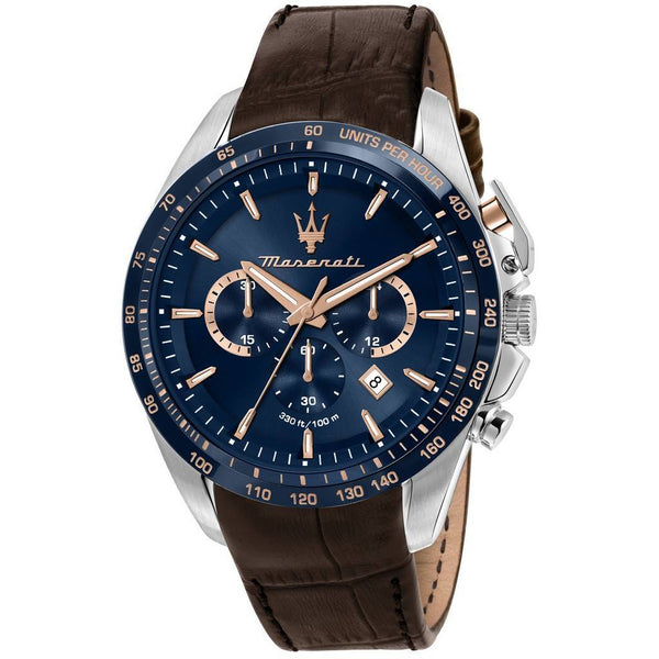 Maserati Traguardo Limited Edition Chronograph Blue Dial Quartz R8871612037 100M Men's Watch