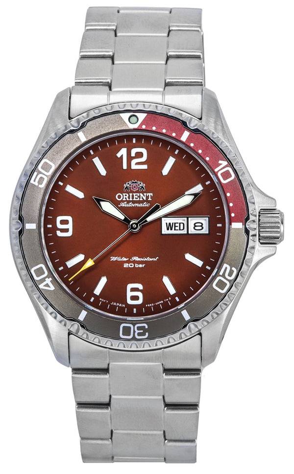 Orient Sports Kamasu Mako III Stainless Steel Red Dial Automatic Diver's RA-AA0820R19B 200M Men's Watch