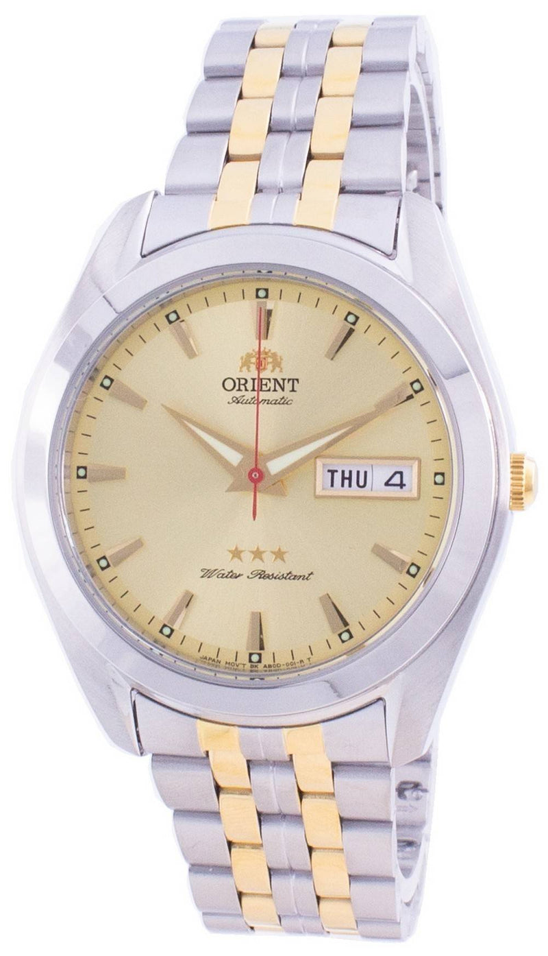 Orient Tri Star Dual Tone Gold Dial Automatic RA-AB0030G19B Men's Watch