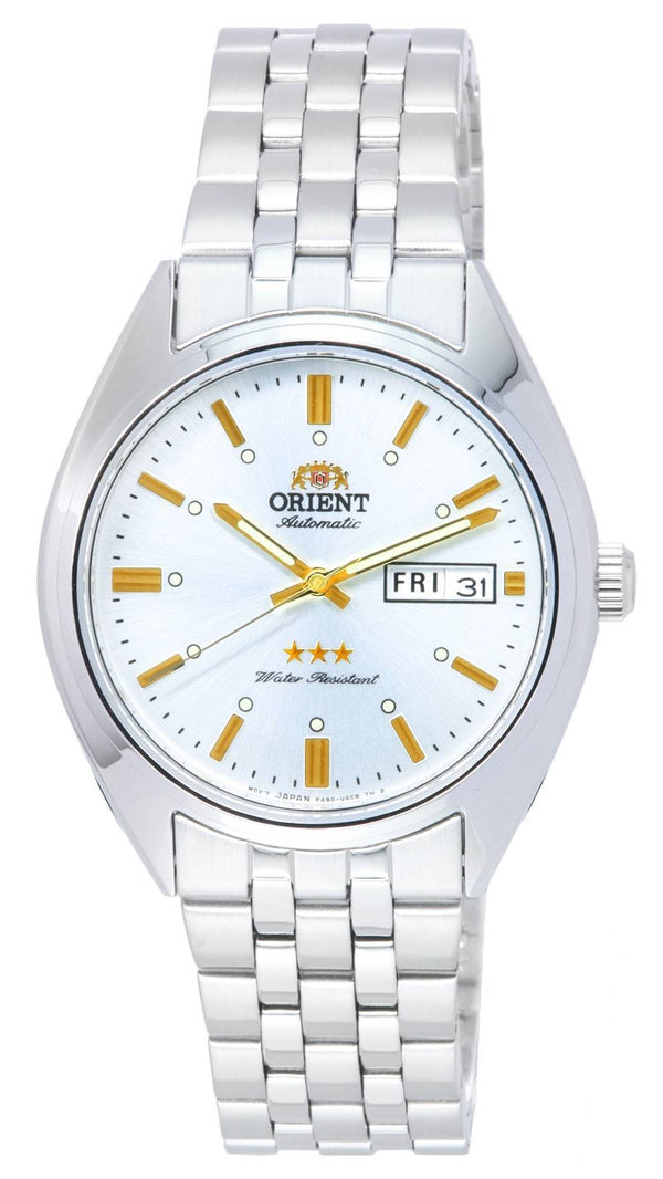 Orient Deneb Tri Star White Dial Automatic RA-AB0E10S19A Men's Watch