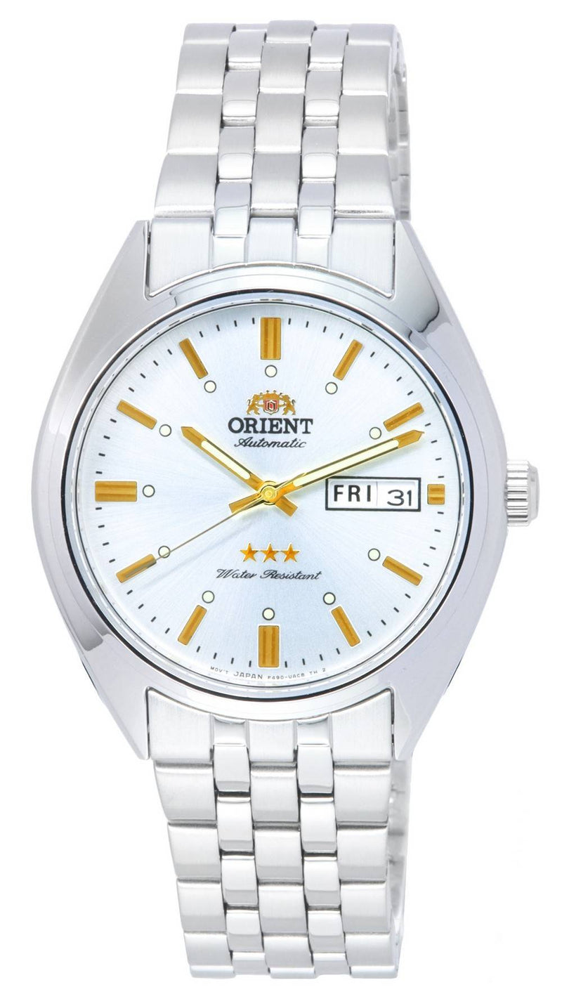 Orient Deneb Tri Star White Dial Automatic RA-AB0E10S19A Men's Watch