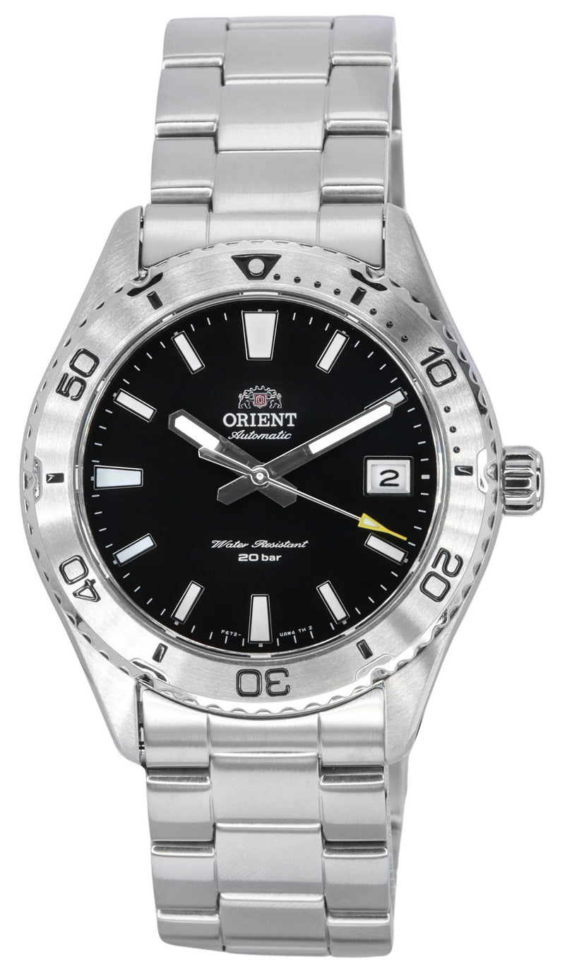 Orient Sports Mako Stainless Steel Black Dial Automatic Diver's RA-AC0Q01B10B 200M Men's Watch