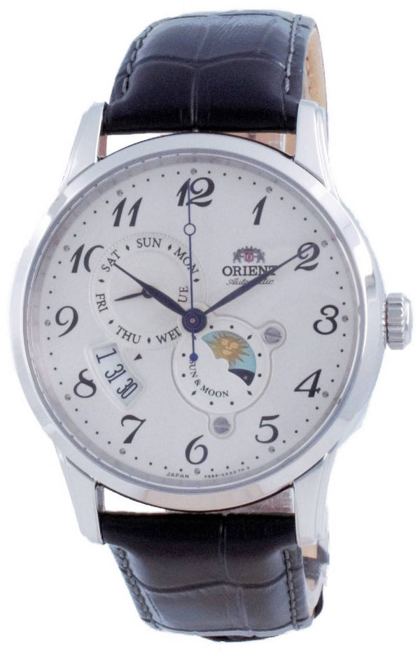 Orient Classic Sun and Moon White Dial Automatic RA-AK0003S00C Men's Watch