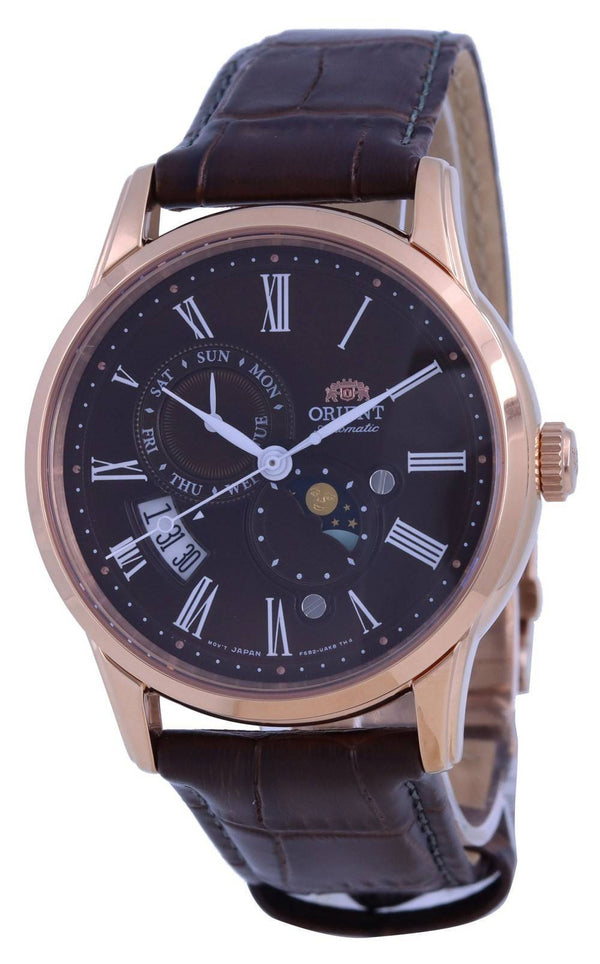 Orient Classic Sun  Moon Brown Dial Automatic RA-AK0009T10B Men's Watch