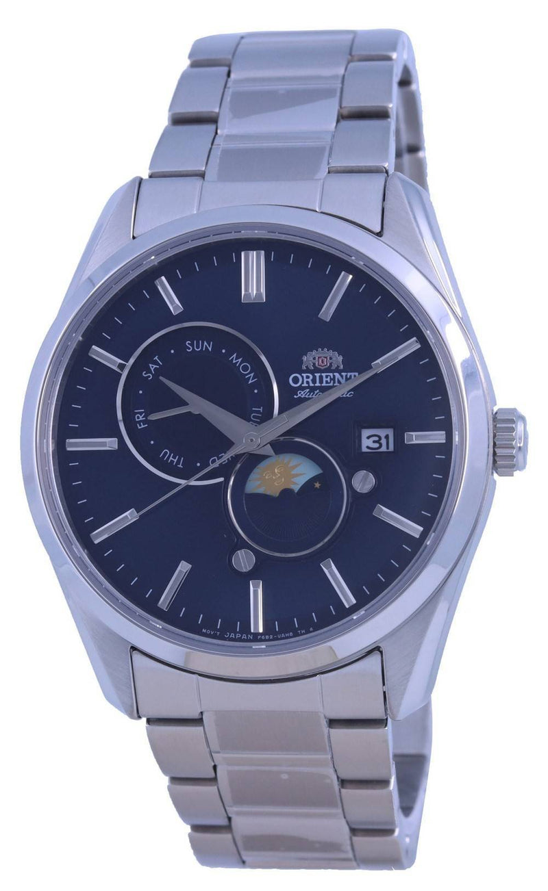 Orient Contemporary Sun  Moon Blue Dial Automatic RA-AK0308L10B Men's Watch