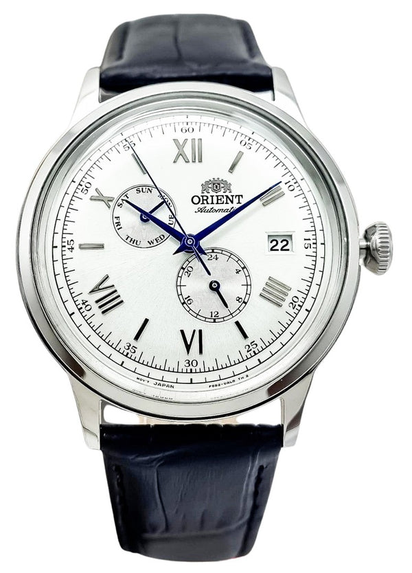 Orient Bambino Version 8 Classic Leather Strap White Dial Automatic RA-AK0701S10B Men's Watch