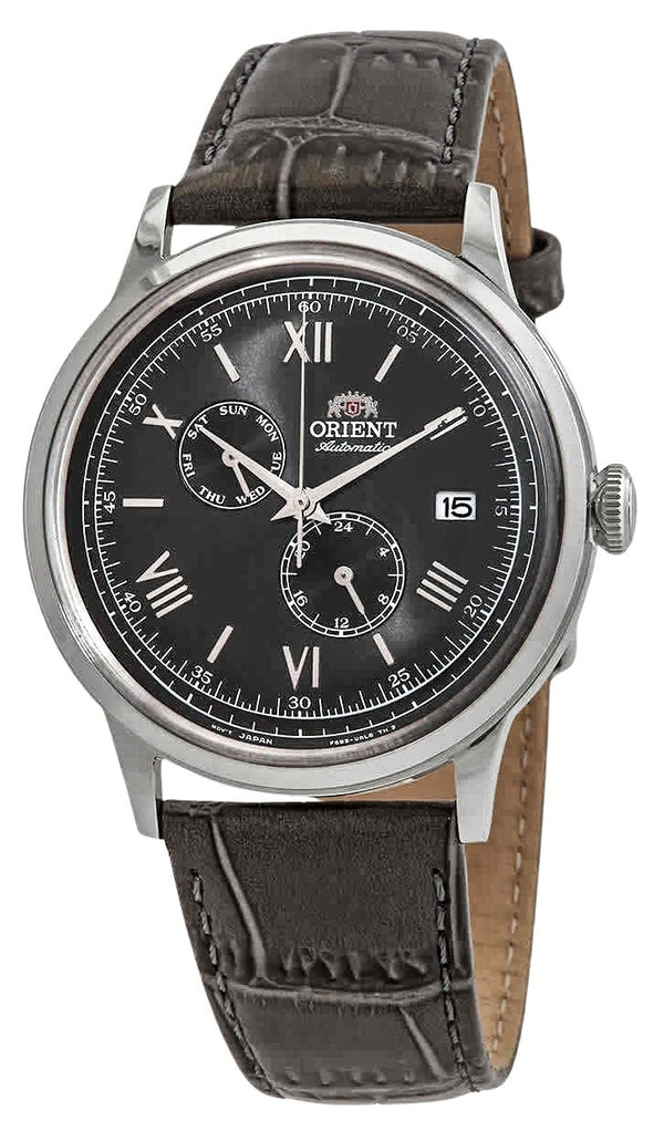 Orient Bambino Version 8 Classic Leather Strap Grey Dial Automatic RA-AK0704N10B Men's Watch