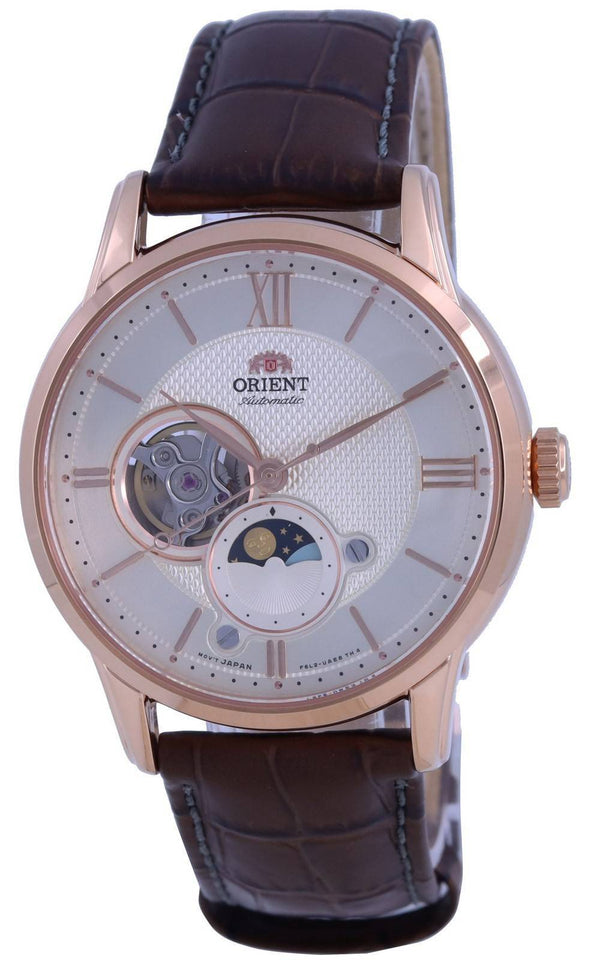 Orient Classic Sun  Moon Open Heart Automatic RA-AS0009S10B Men's Watch