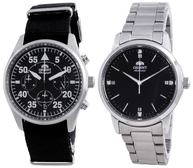 Orient Analog Men's And Women's Watch Combo Set - RA-KV0502B10B - RA-NB0101B10B