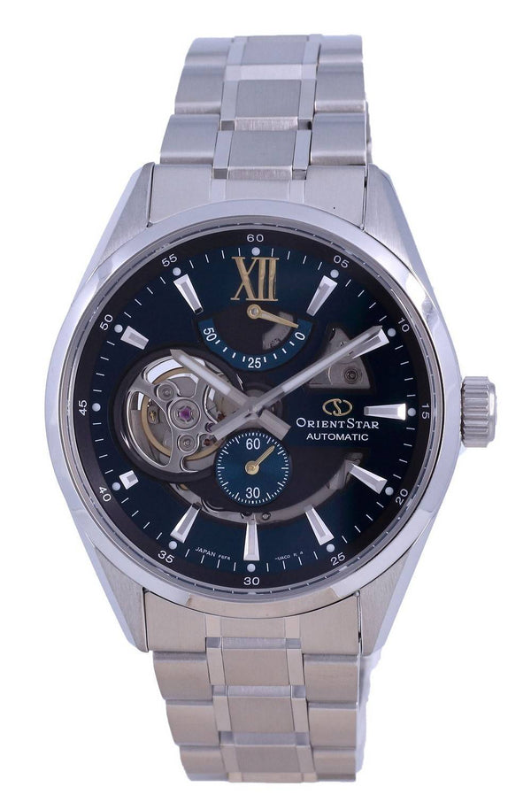 Orient Star Contemporary Skeleton Dial Stainless Steel Automatic RE-AV0114E00B 100M Men's Watch