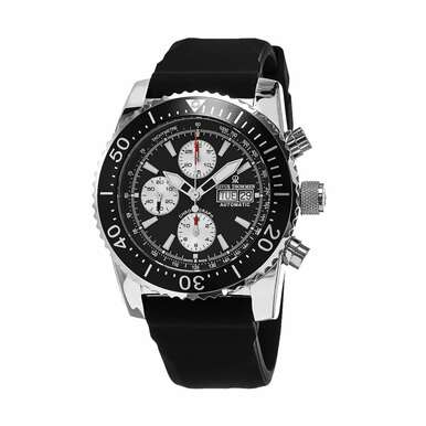 Revue Thommen 17030.6537 Air Speed Black Dial Men's Chronograph Tachymeter Diver Watch