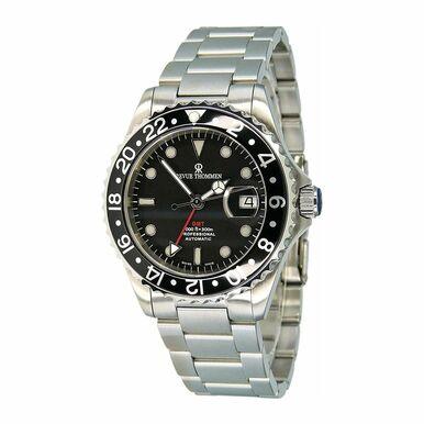 Revue Thommen 17572.2137 GMT Diver Black Dial Stainless Steel Swiss Automatic Watch