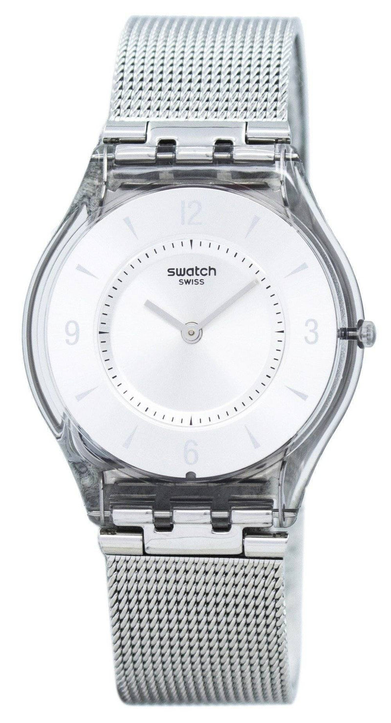 Swatch Skin Metal Knit Quartz SFM118M Women's Watch