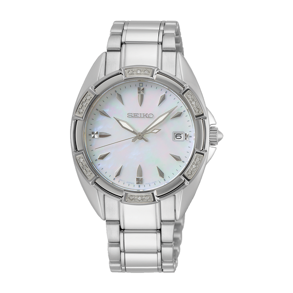 Seiko Classic SKK883P SKK883P1 SKK883 Diamond Accents Quartz Women's Watch