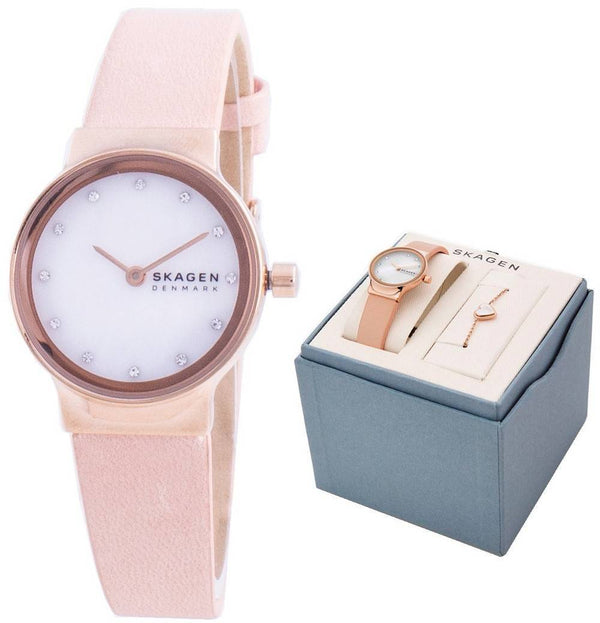 Skagen Freja SKW1113 Quartz Diamond Accents With Gift Set Women's Watch
